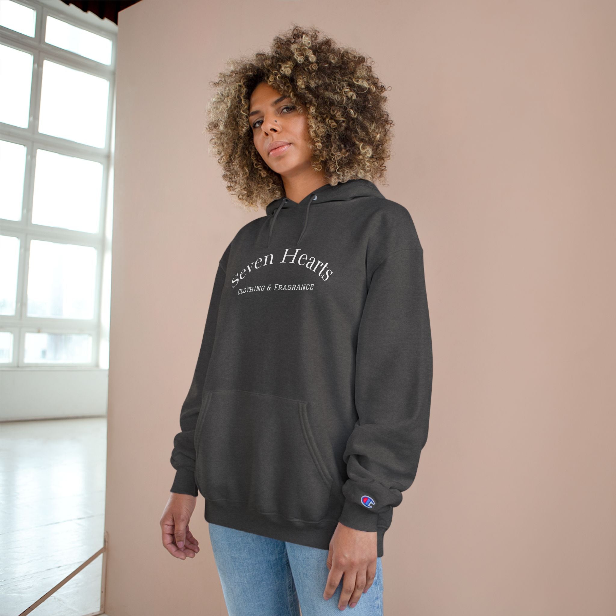 Seven Hearts Champion Hoodie — Classic Logo Pullover